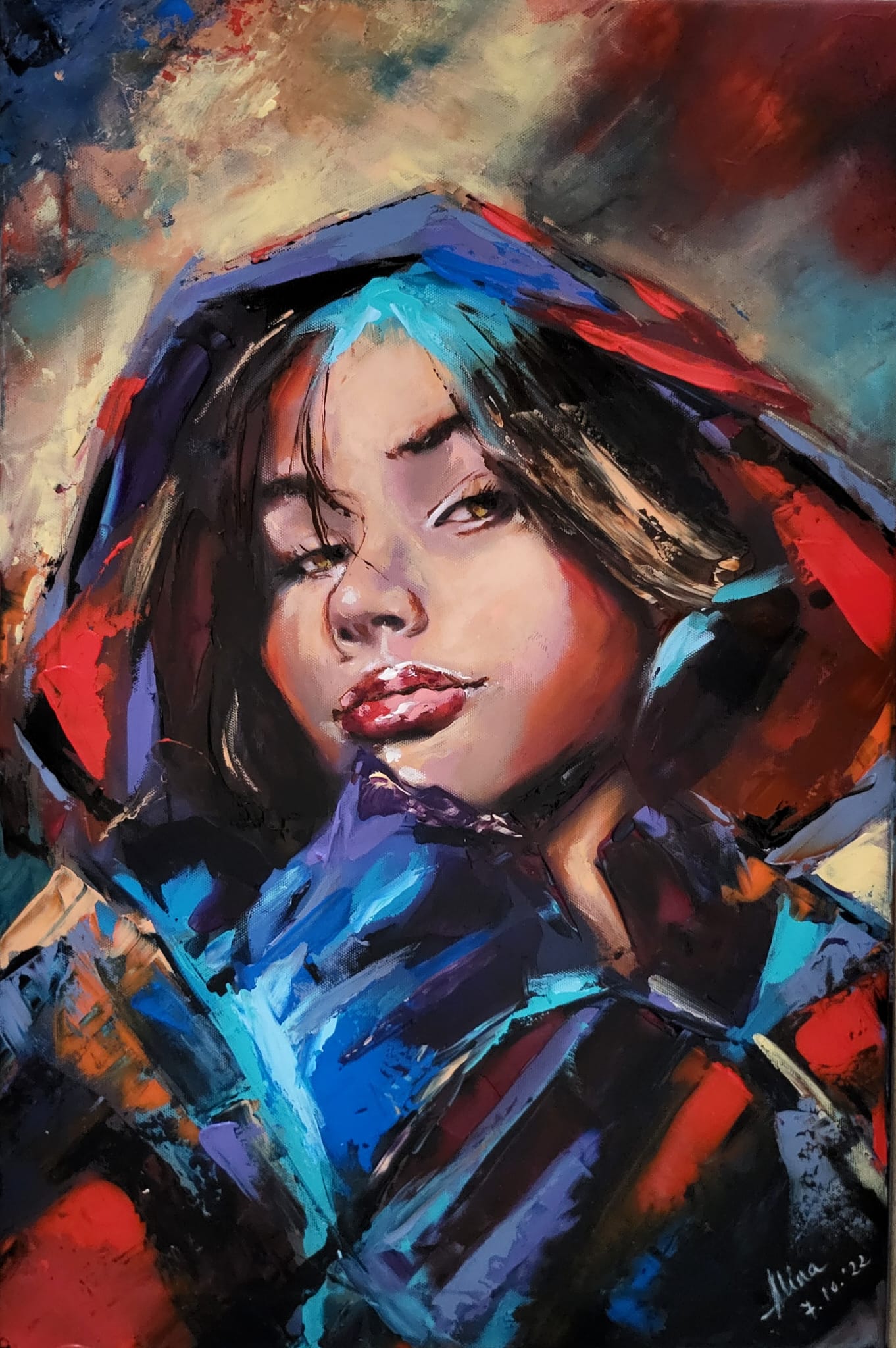 ArteDiAlina.com painting: Little Red 2